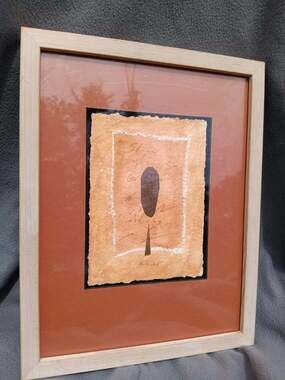 Alexandra Ticha Abstract Organic Tree Art Print Framed Earth Tone Minimalist